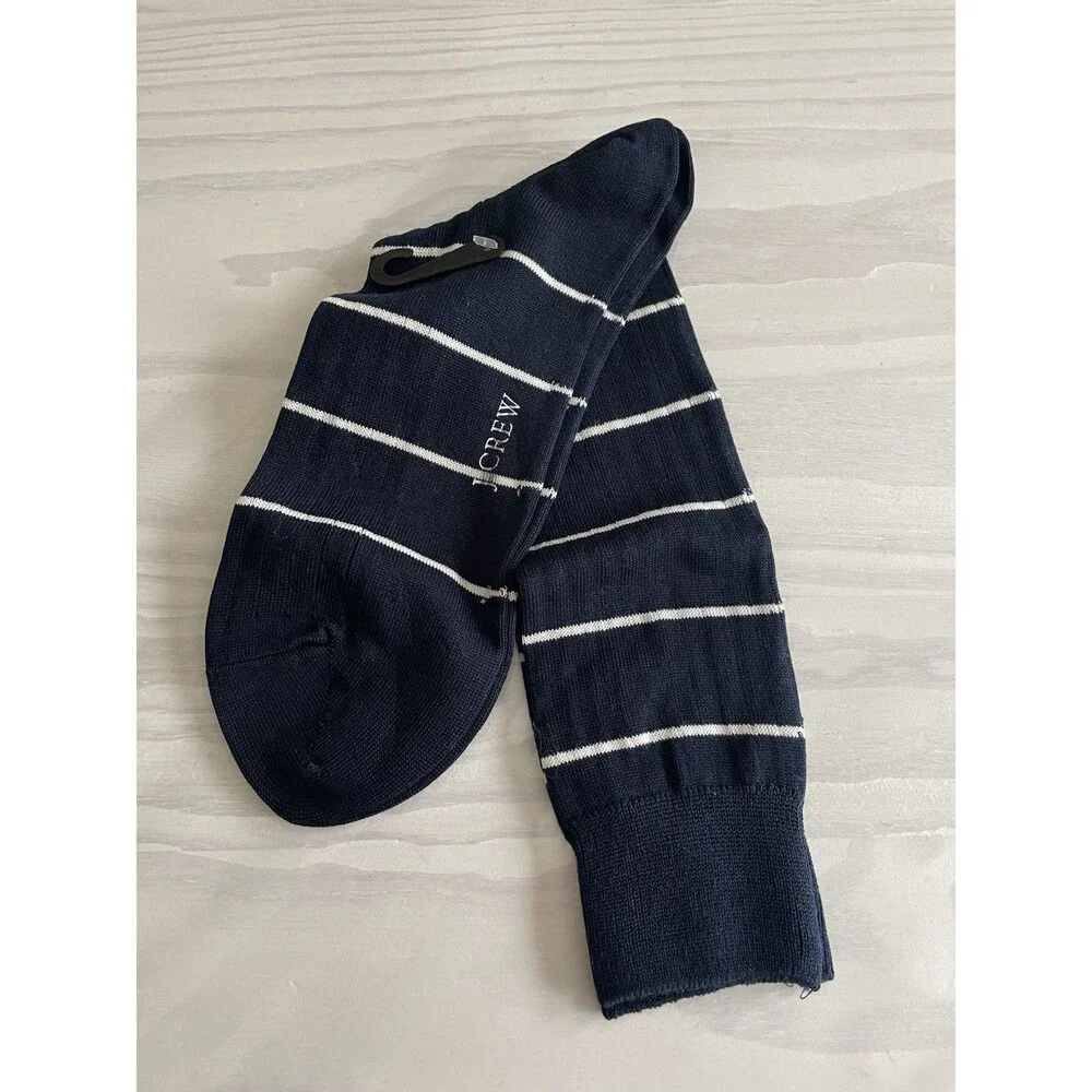 J.crew Microstripe socks One Size soft cotton blend